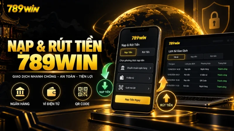 Hướng dẫn nạp và rút tiền 789WIN