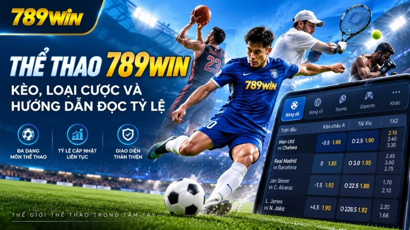 hể Thao 789WIN – Kèo, Tỷ Lệ & Hướng Dẫn Cách ChơiMeta description: Thể thao 789WIN gồm bóng đá và nhiều môn thi
