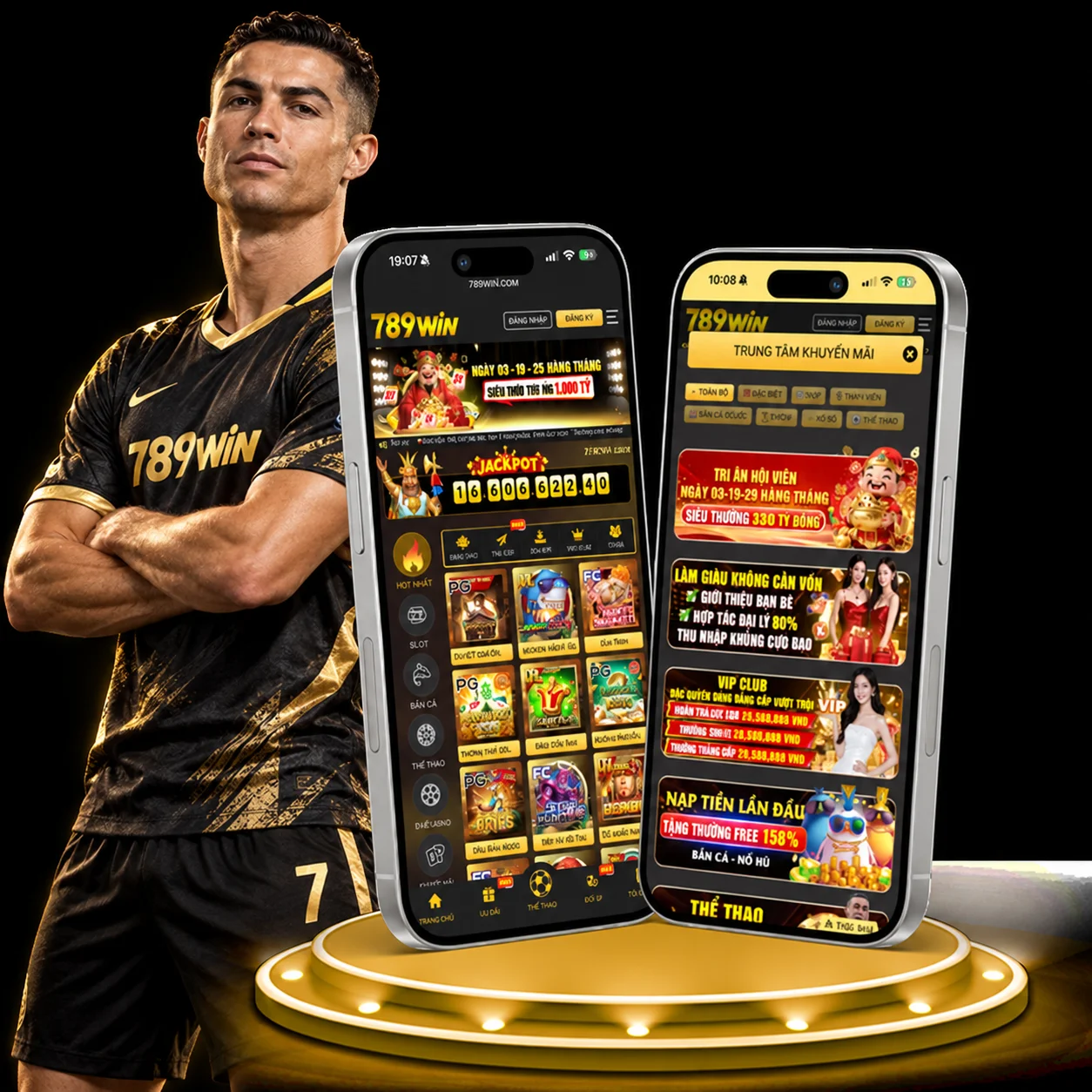 Ứng dụng 789WIN trên điện thoại với giao diện game và thể thao